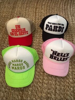 Trendy western party Trucker Hat Set - Multicolor